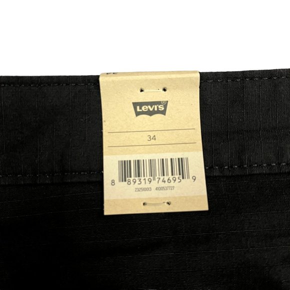Levis Mens Carrier Cargo Shorts Size 34-36 Black Cotton Casual & Stylish Shorts - Picture 9 of 15